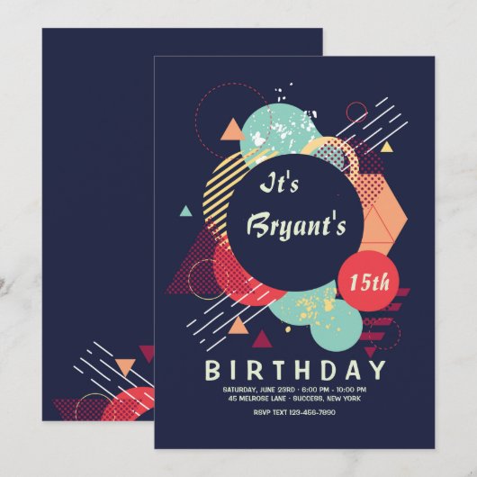 影響招待状 招待状 (正面/裏面)