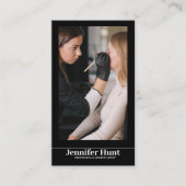 影響，ミニマルなソーシャルメディアのメイクアップアーティスト 名刺 (正面)