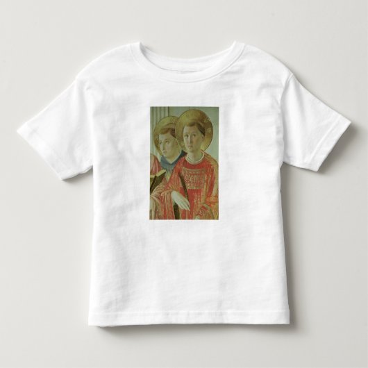 影、セントトーマスの詳細のマドンナ トドラーTシャツ (正面)