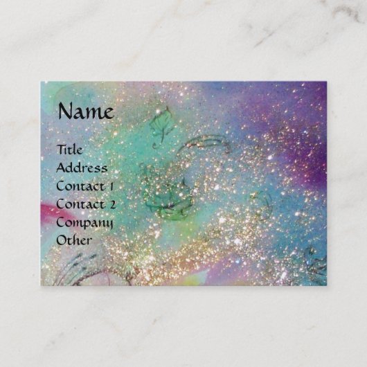 影、ヘビ失ったと魔法の植物の庭 名刺 (正面)