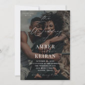 影 – 写真結婚の色 招待状 (正面)