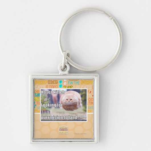 彷徨いのkitteh キーホルダー (正面)