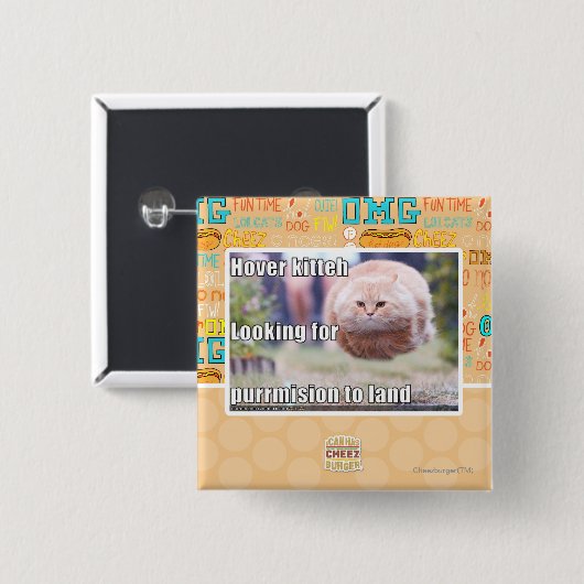 彷徨いのkitteh 缶バッジ (正面&裏面)