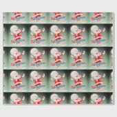 彷徨い板サンタ ラッピングペーパー (フラット)