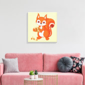 役に立つリスの泡 キャンバスプリント (インサイチュ (リビング))