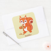 役に立つリスの泡 スクエアシール (封筒)