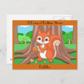 役に立つリスの泡 ポストカード (正面/裏面)