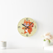 役に立つリスの泡 ラウンド壁時計 (ホーム)