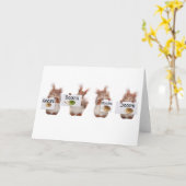 役に立つリス カード (黄色い花)