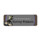 役に立つ勉強カスタム猫ブックラベル ラベル (正面)