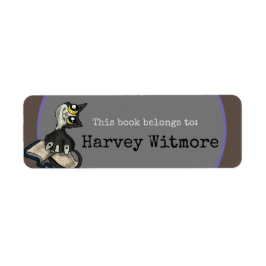 役に立つ勉強カスタム猫ブックラベル ラベル