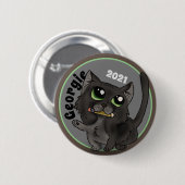 役に立つ勉強キャットカスタム 缶バッジ (正面&裏面)