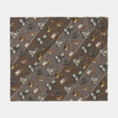 役に立つ勉強 フリースブランケット (正面(横))