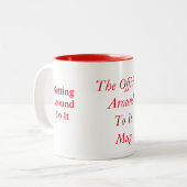 役人それにマグ ツートーンマグカップ (正面左)