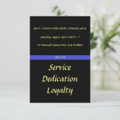 役人の退職パーティーの招待 セーブザデート (スタンド正面)