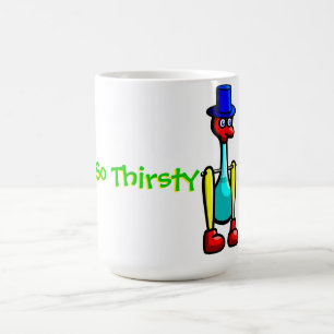 役人の"そうのどが渇いた" Drinkyの鳥のコーヒーカップ コーヒーマグカップ