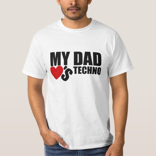 役人は"私のパパテクノ"の公式のTシャツ愛します Tシャツ (正面)