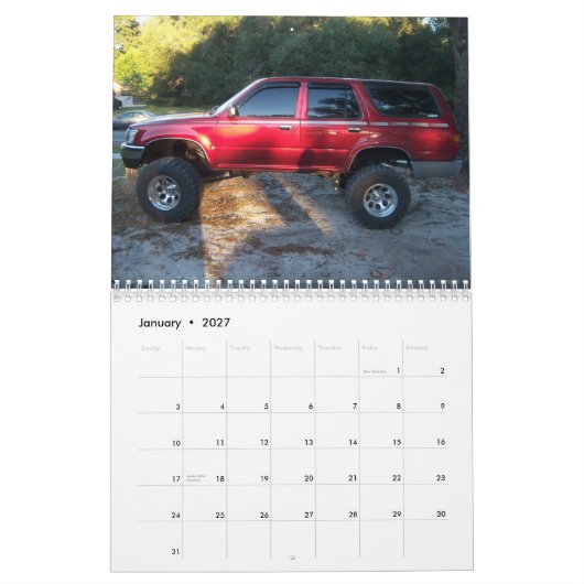 役人2009年のFATTshack CALANDER カレンダー (1月 2027)
