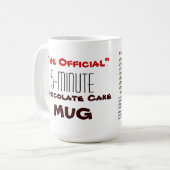"役人"の5分間チョコレートケーキのマグ コーヒーマグカップ (正面左)