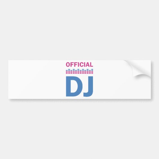 役人DJ バンパーステッカー (正面)