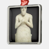 役人Ebih Ilの彫像 メタルオーナメント (左)