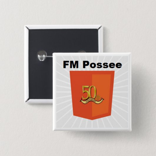 役人FM Possee Pin 缶バッジ (正面&裏面)