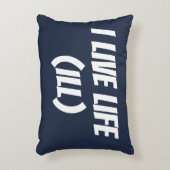 役人Iの生きている生命 (ILL)枕濃紺の枕 アクセントクッション (正面(垂直))