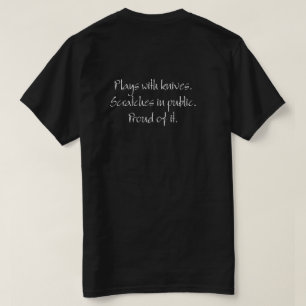 役人ISSA Scratchboardの社会のTシャツ Tシャツ
