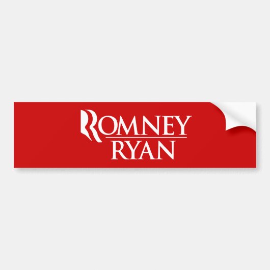 役人ROMNEYライアンのロゴ- .PNG バンパーステッカー (正面)