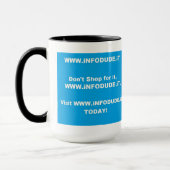 役人WWW.iNFODUDE.iTのコップ! マグカップ (左)