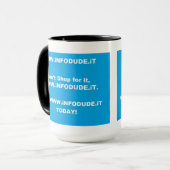 役人WWW.iNFODUDE.iTのコップ! マグカップ (正面左)