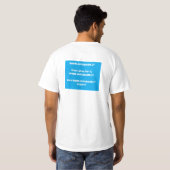 役人WWW.iNFODUDE.iTのワイシャツ! Tシャツ (裏面フル)
