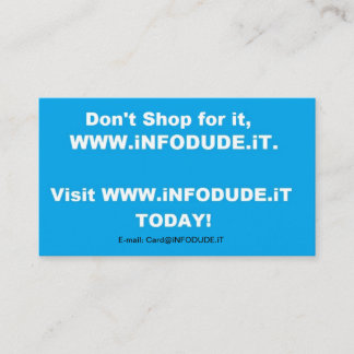役人WWW.iNFODUDE.iTの名刺! 名刺