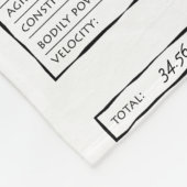 役割の演劇のゲームのキャラクターシート フリースブランケット (角)