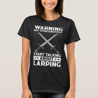 役割遊のLarperとLarpの引用文 Tシャツ