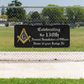 役員の年間インストールMasonicロッジ 横断幕 (インサイチュ)