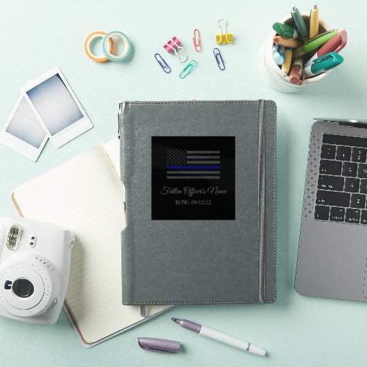 役員の薄い青落ちた線ビニルの記憶の中で シール (iPadカバー)