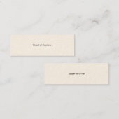 役員会 スキニー名刺 (正面/裏面)