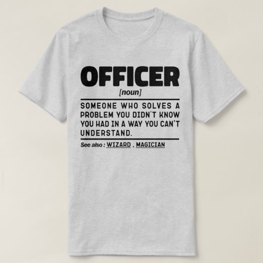 役員名詞定義法執行クール Tシャツ (デザイン正面)