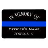 役員用薄落ちたいブルーライン磁石の記憶 マグネット (横)