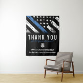 役員記念日ブルーライン警察の退職 タペストリー (インサイチュ)