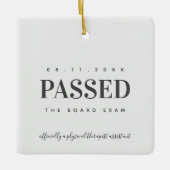 役員試験物理セラピストアシスタントに合格 セラミックオーナメント (正面)