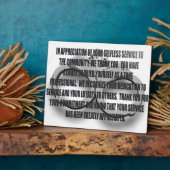 役員退職記念碑 フォトプラーク (側面)