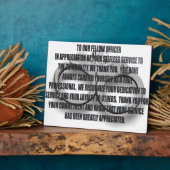 役員退職記念碑 フォトプラーク (側面)