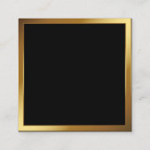 役員 |シグネチャシリーズ |金ゴールド縁ど スクエア名刺 (裏面)