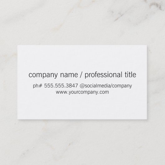 役員 |シグネチャーシリーズ（大理石） 名刺 (裏面)