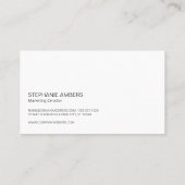 役員 |モノグラム |石板 企業の 名刺 (裏面)