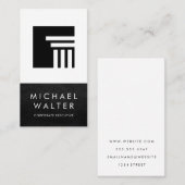 役員 | レザートリム | クラシックピラー 名刺 (正面/裏面)