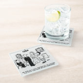 役所での結婚式 ガラスコースター (アングル)