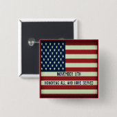 役立ったすべてに名誉を与える11月11日ボタン 缶バッジ (正面&裏面)